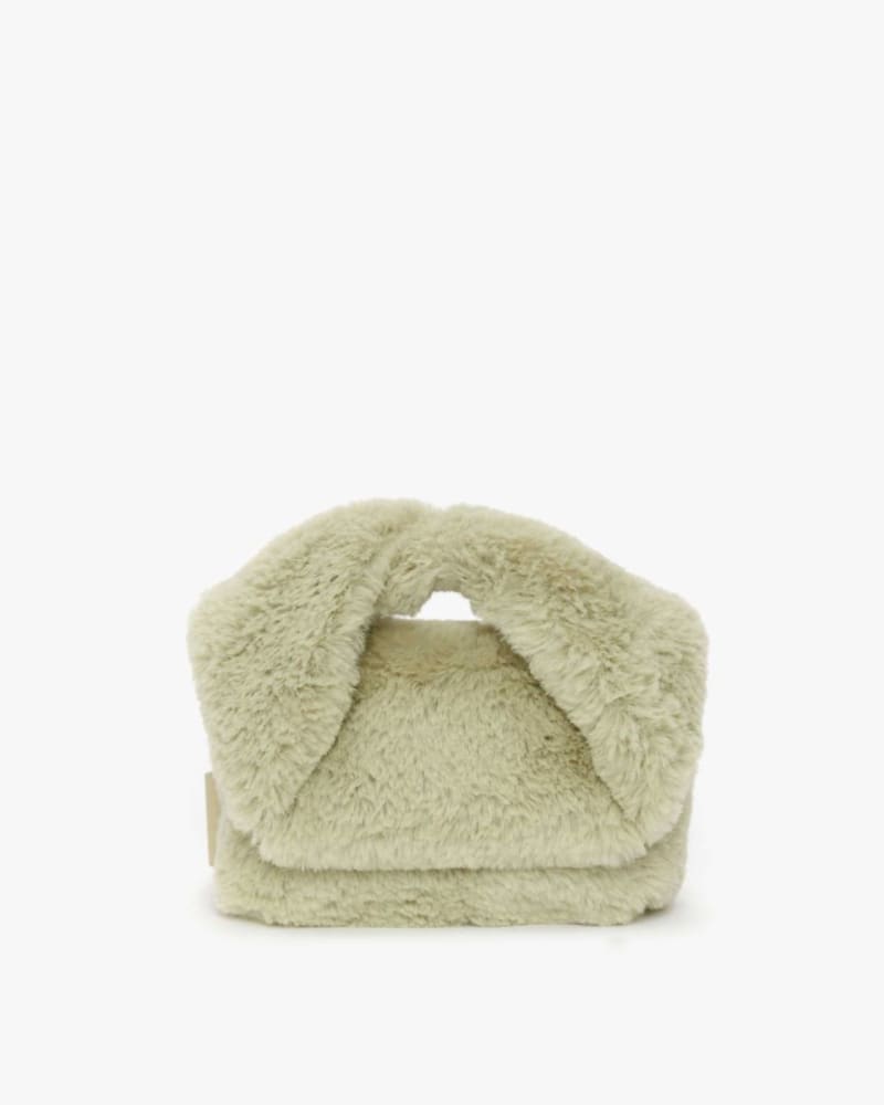 Front of a size O/S Mini Twister Bag in Matcha in Matcha by JW Anderson. | dia_product_style_image_id:345504